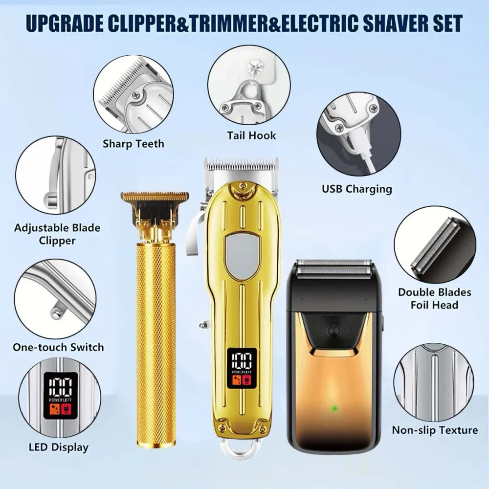 Professional Electric Beard Trimmer Kit